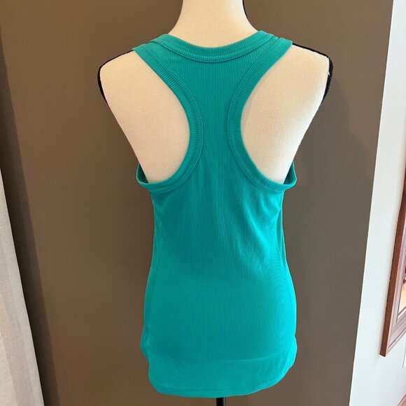 Women's Nike Green Dri-fit Training Racer Back, ribbed material, Size Medium - Picture 4 of 9